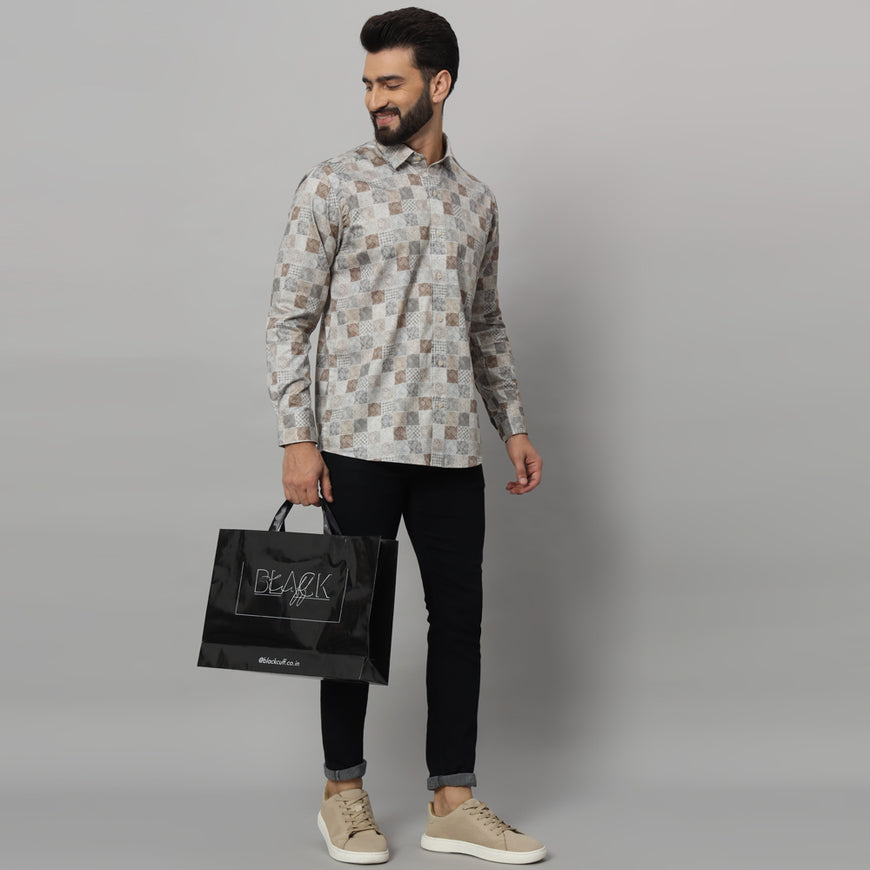 Men Boho Full Sleeve Shirt cotton fabric casual shirt