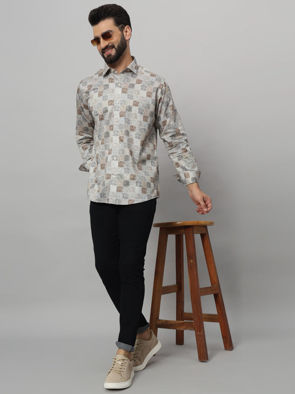 Men Boho Full Sleeve Shirt cotton fabric casual shirt