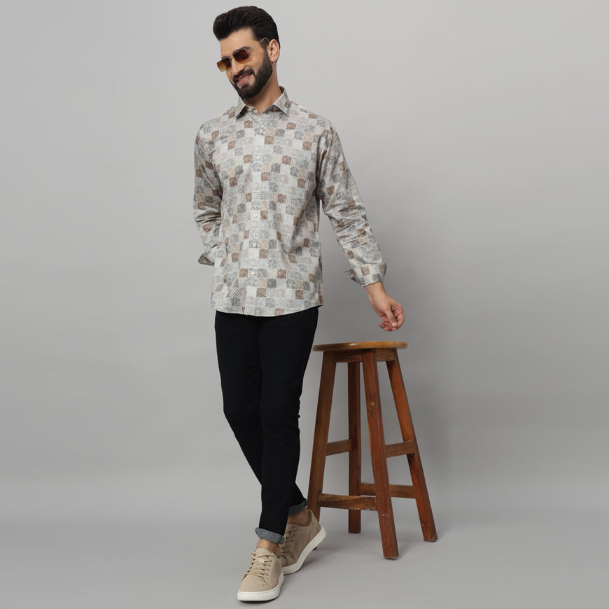 Men Boho Full Sleeve Shirt cotton fabric casual shirt