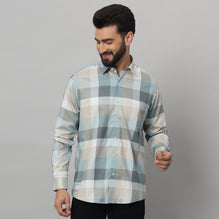 Men's Cotton Casual Diverse Checks Shirt for Men Full Sleeves Classic Check Shirt