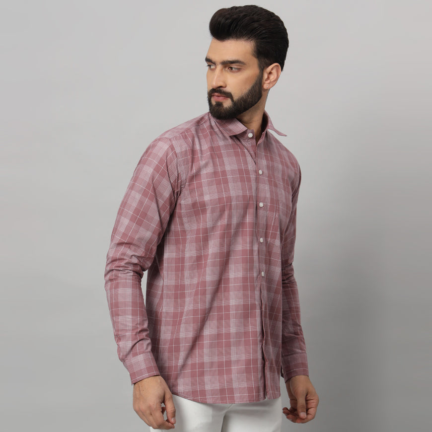 Elegant White Mauve Shirt - Timeless Sophistication for Every Occasion