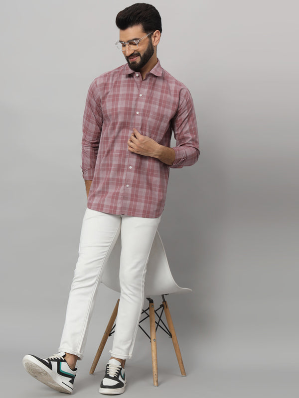 Elegant White Mauve Shirt - Timeless Sophistication for Every Occasion