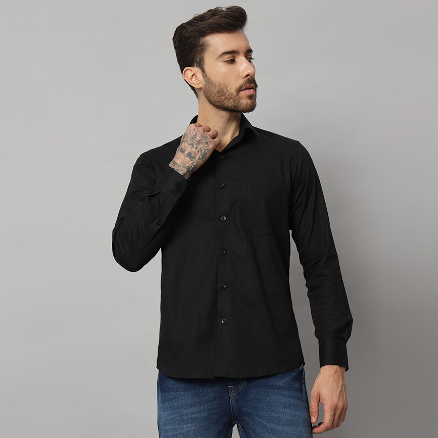 Stylish Men's Charcoal Black Shirt - Perfect for Any Occasion | Comfortable & Elegant