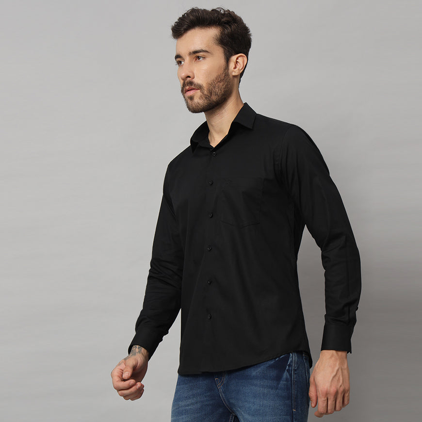 Stylish Men's Charcoal Black Shirt - Perfect for Any Occasion | Comfortable & Elegant