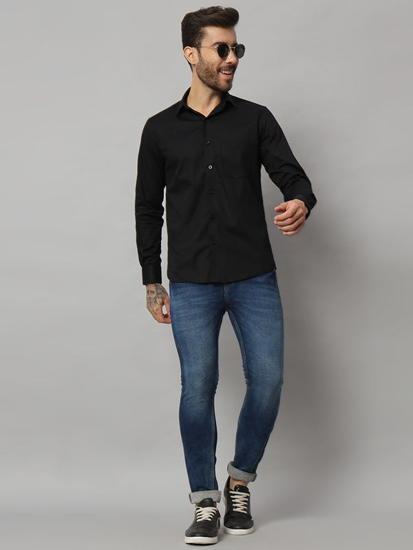 Stylish Men's Charcoal Black Shirt - Perfect for Any Occasion | Comfortable & Elegant