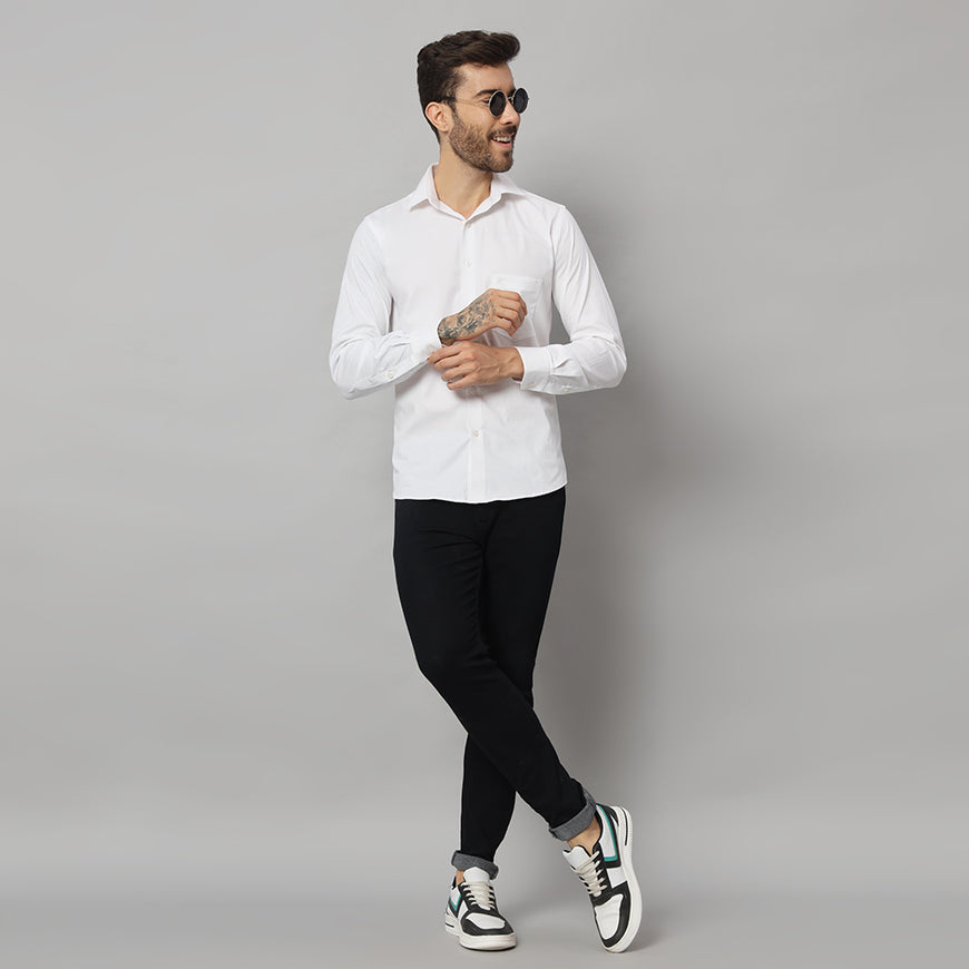 Elegant White Classic Shirt - Timeless Style for Every Occasion