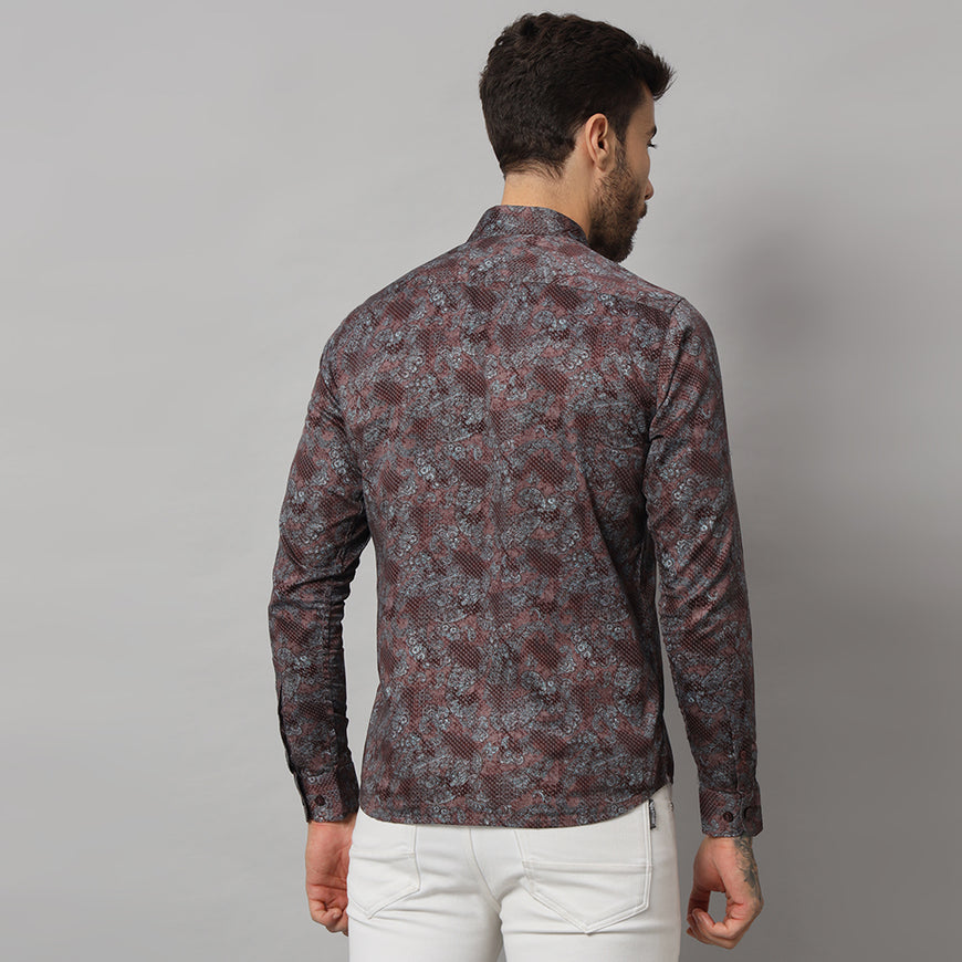 Purple Snake Print Shirt - Bold & Stylish