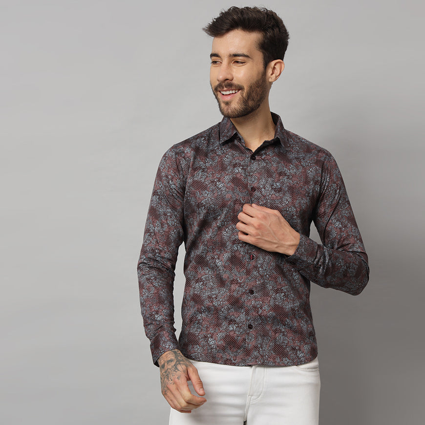 Purple Snake Print Shirt - Bold & Stylish