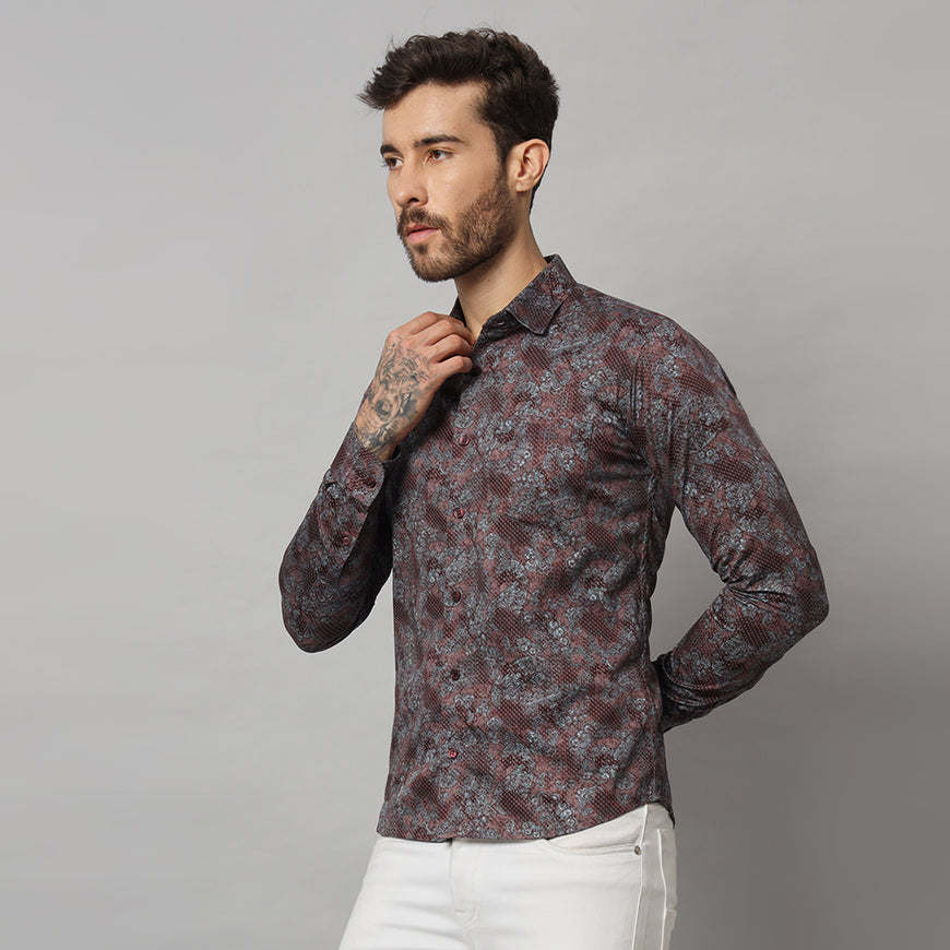 Purple Snake Print Shirt - Bold & Stylish