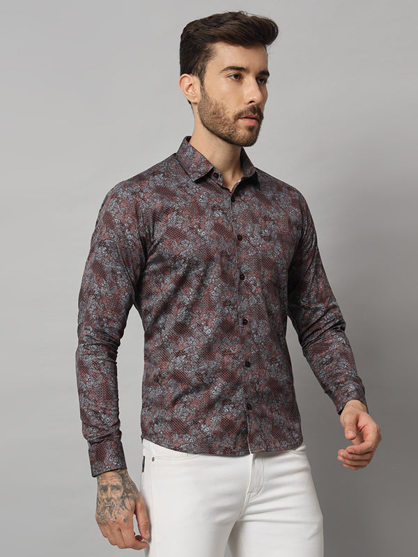 Purple Snake Print Shirt - Bold & Stylish