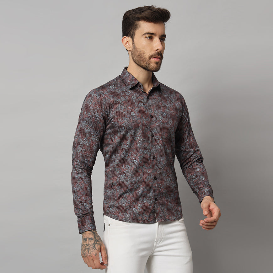 Purple Snake Print Shirt - Bold & Stylish