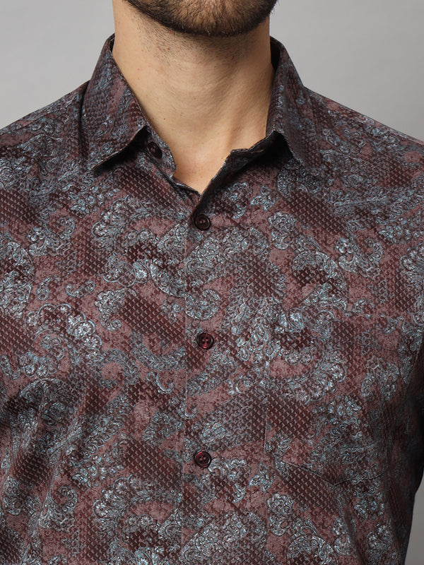 Purple Snake Print Shirt - Bold & Stylish