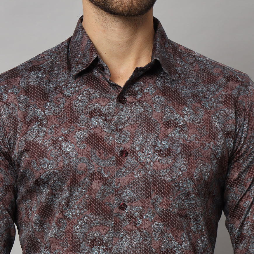 Purple Snake Print Shirt - Bold & Stylish