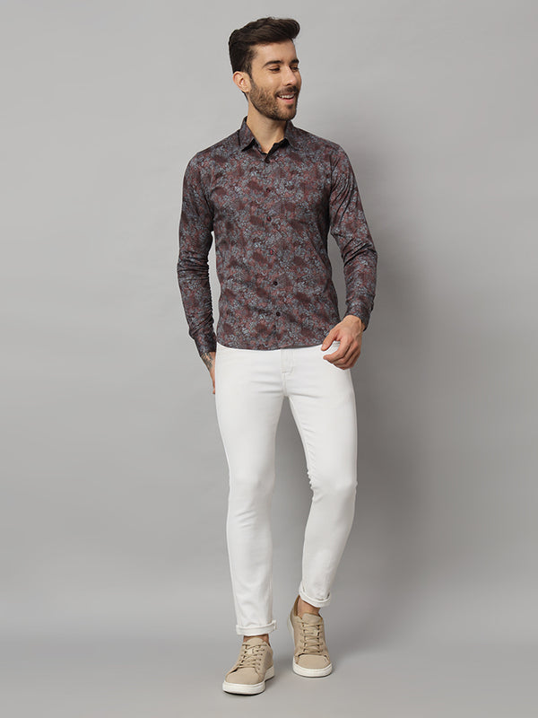 Purple Snake Print Shirt - Bold & Stylish